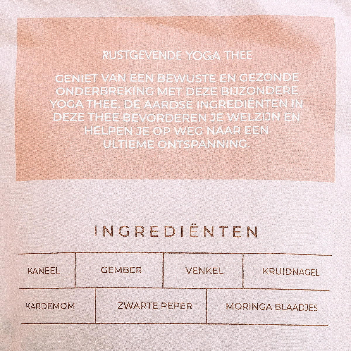 ingredients thee yoga