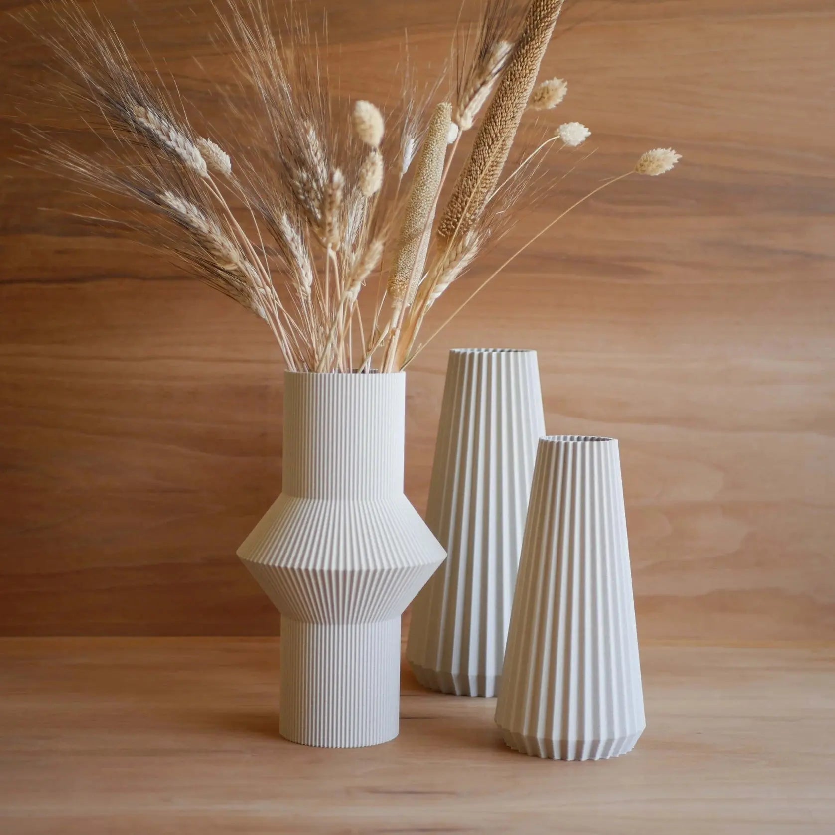 Vase en bois recyclé HOI, design d'inspiration asiatique MINIMUM DESIGN